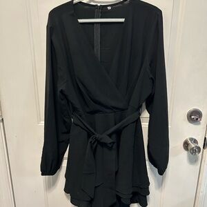 Amazon Black Wrap Dress